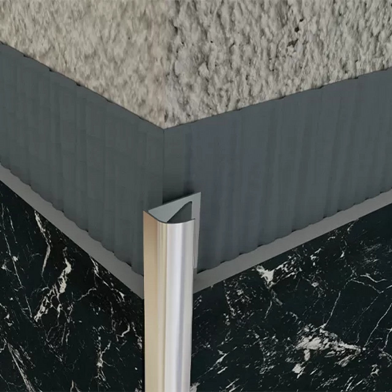 10mm Fayans Dış Köşe Profili - Samet Profil