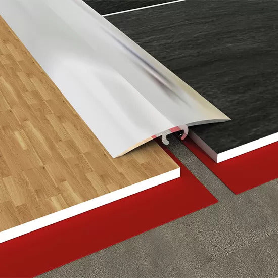 Gizli Vidalı Eşik Profili - Samet Profil  Mat Gümüş